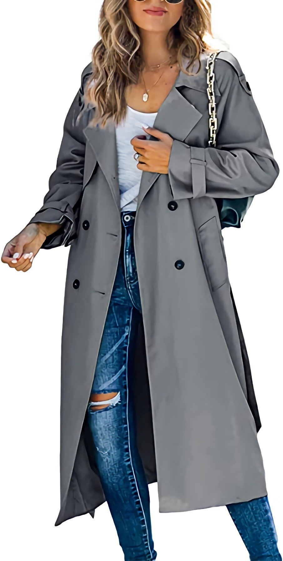 outfit Women's Winter and Autumn Trench Coat Coat Women's
