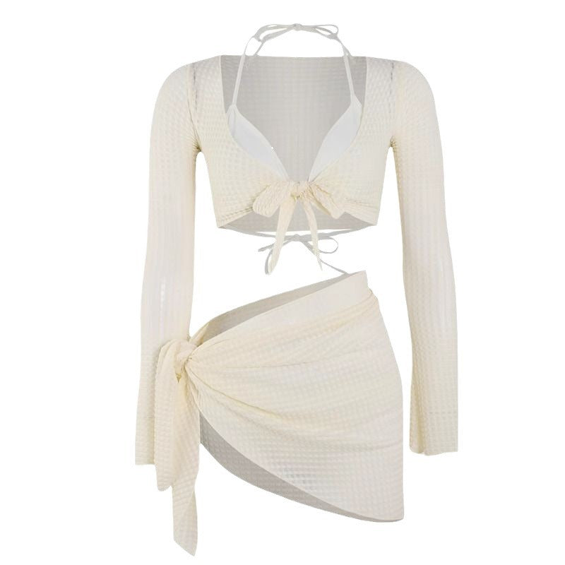 supernatural dress to impress Women's Swimsuit New Bikini Split Four-Piece Suit Small Chest Push up Sexy Slimming High-Grade Hot Spring Vacation