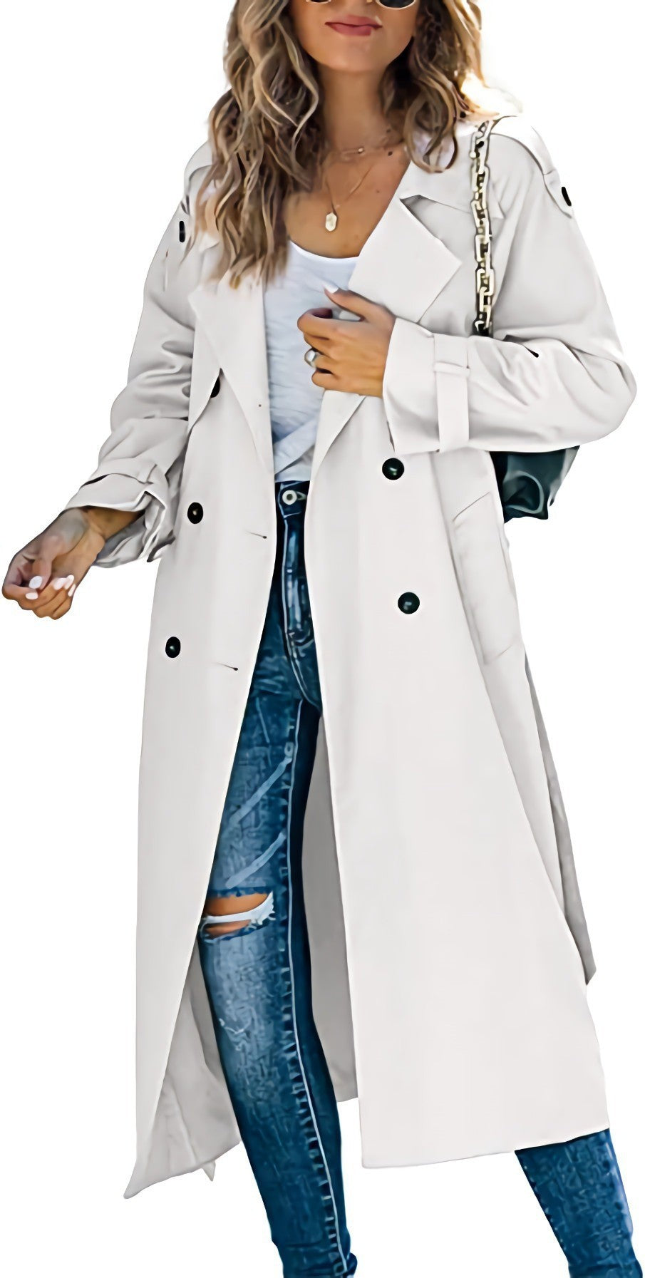 outfit Women's Winter and Autumn Trench Coat Coat Women's