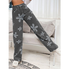 clothes New Women's Fashion Straight Jeans for Women