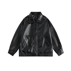 fall outfits 2024 New American Retro Motorcycle Style Hip Hop Jacket Women's Spring and Autumn Small Couple Versatile Popular Leather Jacket