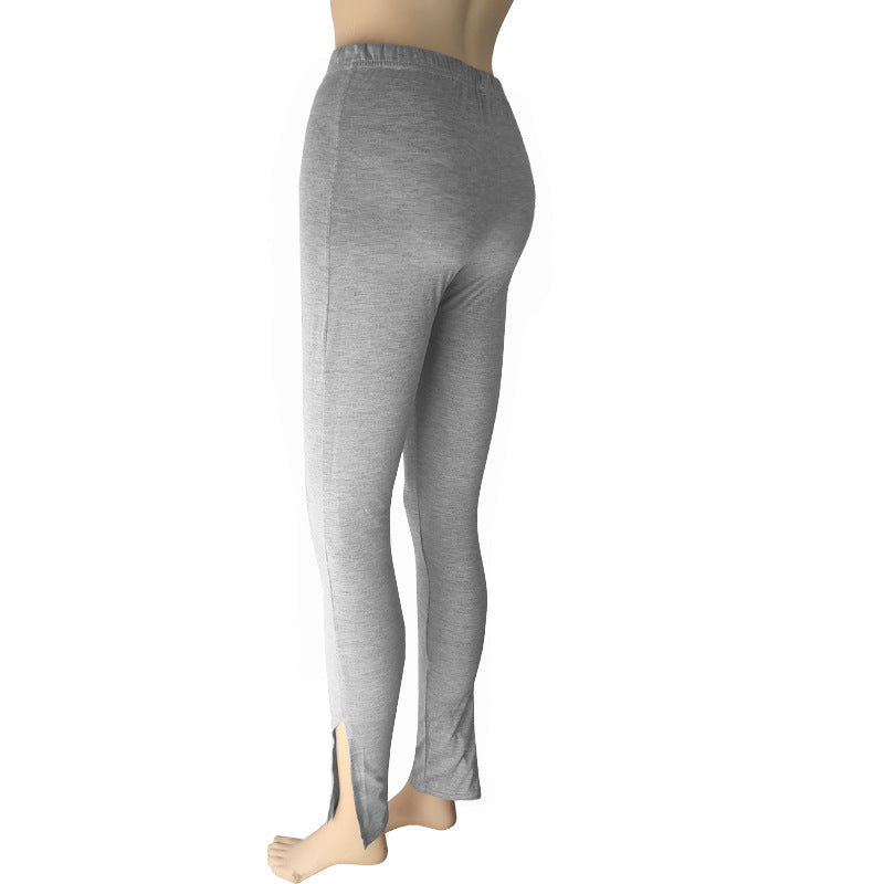 Women's Fashion Sports Split Yoga Pants Tight Urban Casual Pants
