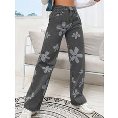 clothes New Women's Fashion Straight Jeans for Women