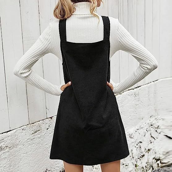 grunge outfits Women's Elegant Corduroy Strap Dress Sexy Commuter Sweet Style Autumn and Winter New