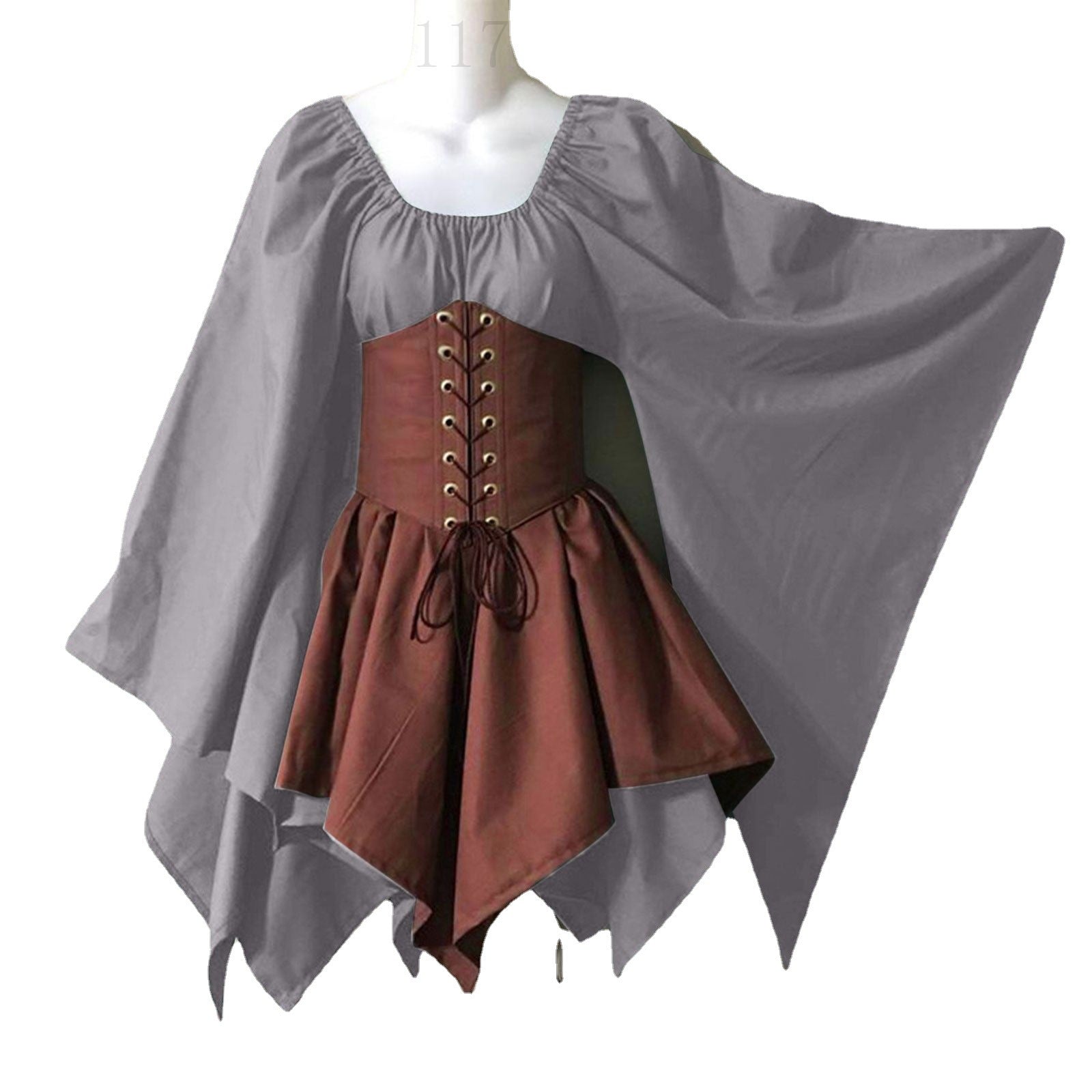 vampire costume 2024 Party Long Sleeve Women's Renaissance Medieval Dress Clothing