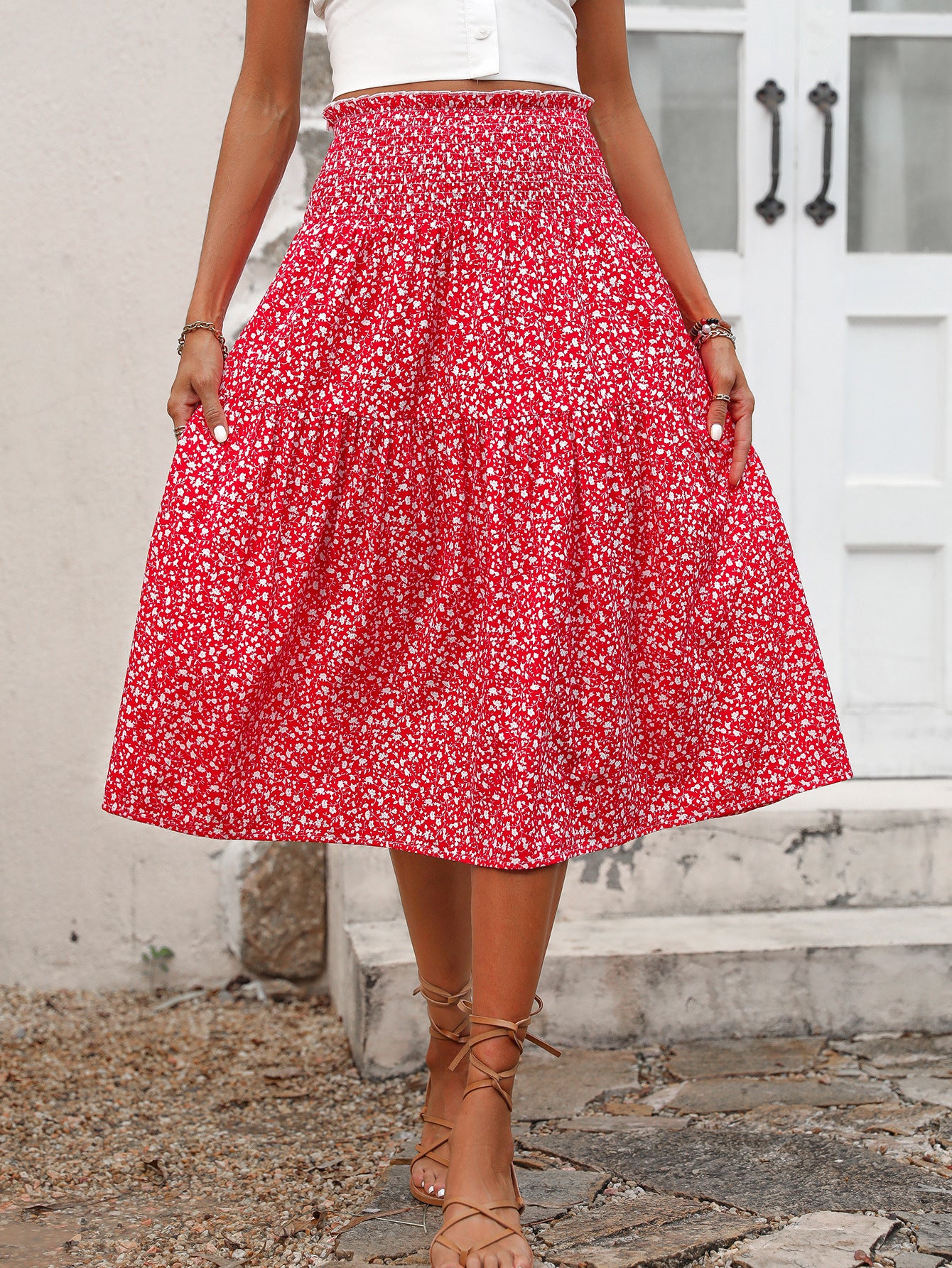 summer outfits inspo Women's Summer Fashion Printed Skirt
