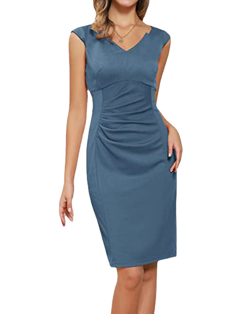 dress outfits Summer Sleeveless Stretch Professional Dress Evening Dress