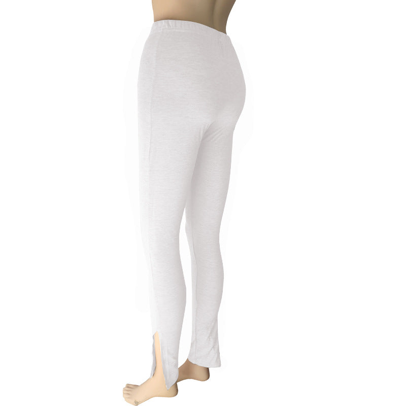 Women's Fashion Sports Split Yoga Pants Tight Urban Casual Pants