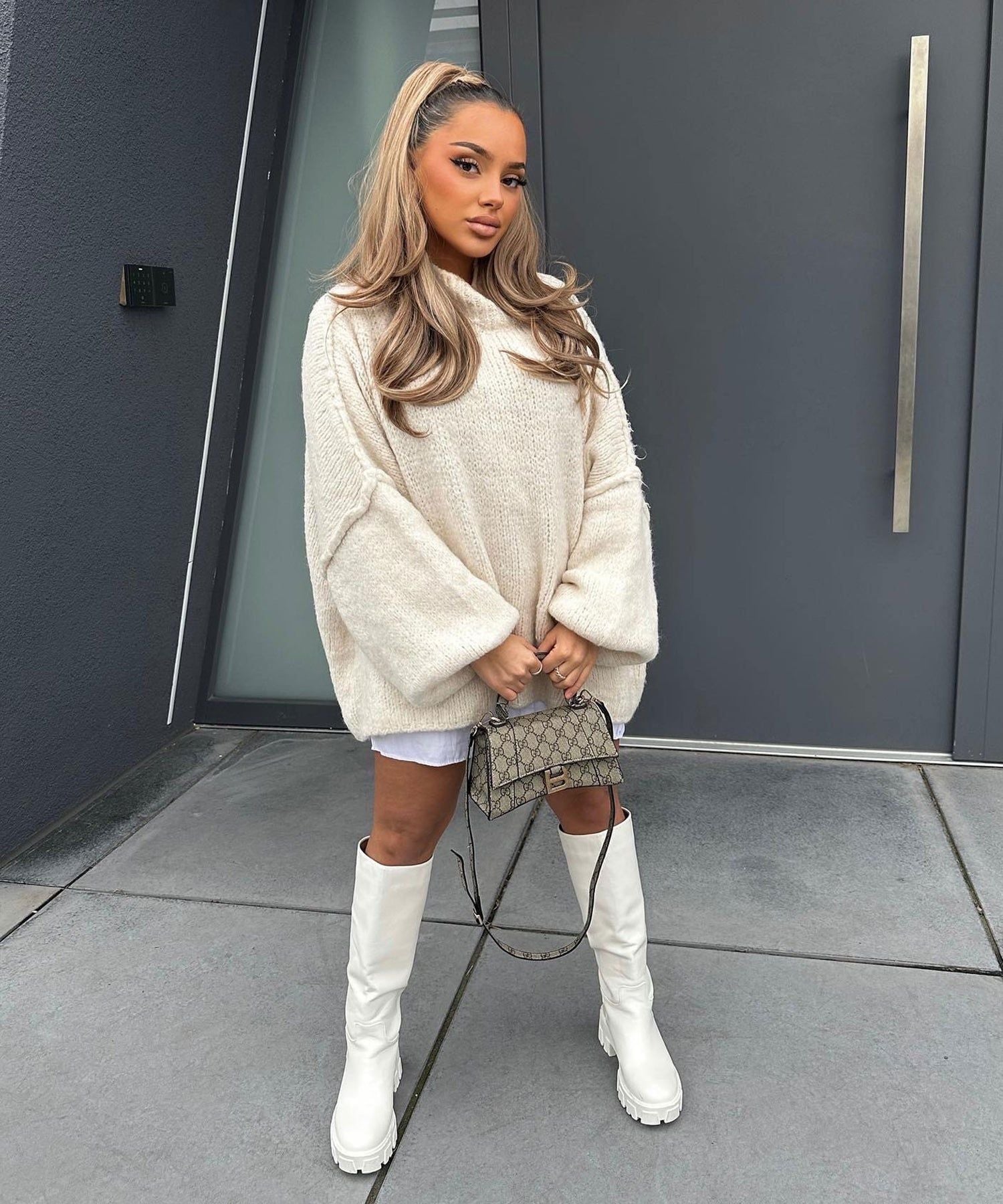 2000s fashion Women's Spring and Autumn New Elegant round Neck Simple Fashion Style Thin Sweater