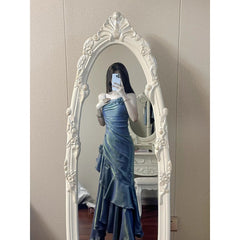 womens fashion Princess Fishtail Dress Wedding Banquet Ceremony Daily Party High-End Suspender Evening Dress