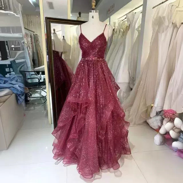 prom dresses Women's Autumn Elegant Slim-Fit Dress Long Evening Dress for Ladies