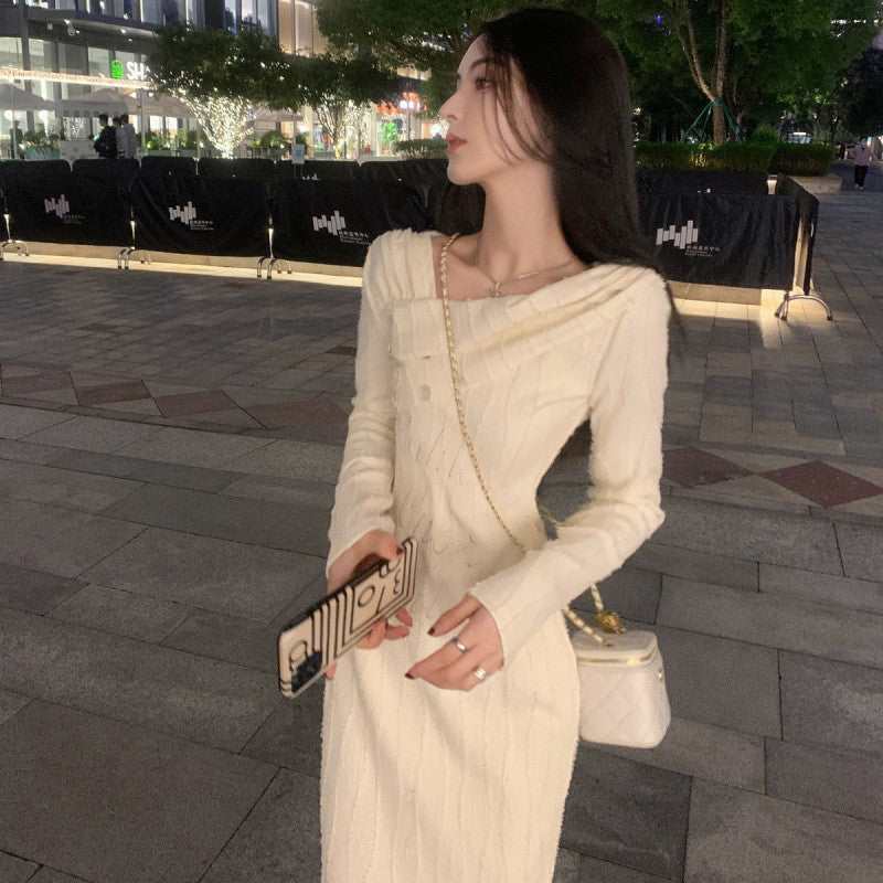 suit Autumn and Winter Base Dress High-Grade Wear Small French Slimming Elegant Skirt