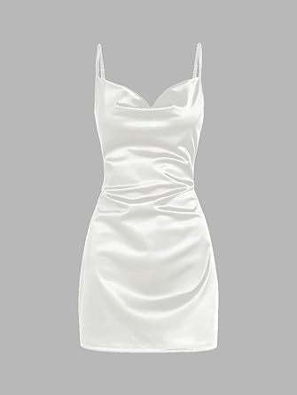 homecoming dresses Strap Satin Backless Strap Dress Summer Sexy Elegant Socialite Style Strap