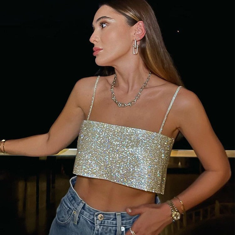 frat outfits New Style Nightclub Fashion Sexy Strap Backless Vest