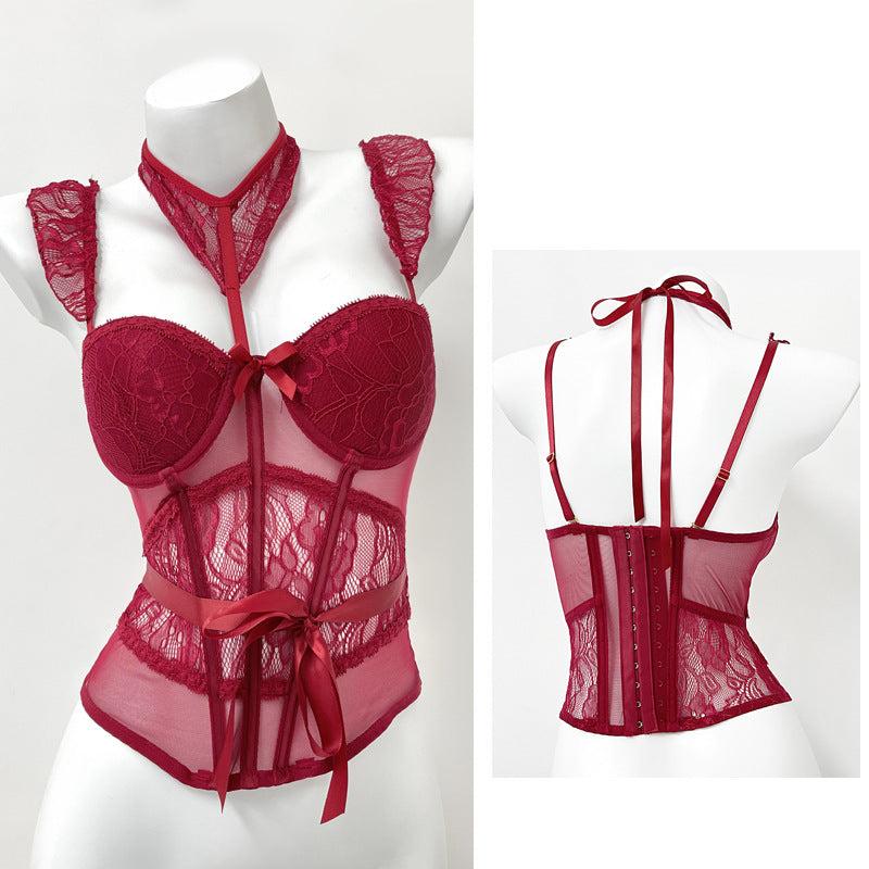 Christmas Outfits American Fishbone Camisole Women's Chest Pad Integrated Tube Top Beauty Back Hot Girl Top Short Sweet and Spicy