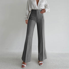 business casual women Loose Casual Trousers Women's Split Straight Pants Suit Pants Autumn and Winter Commuter