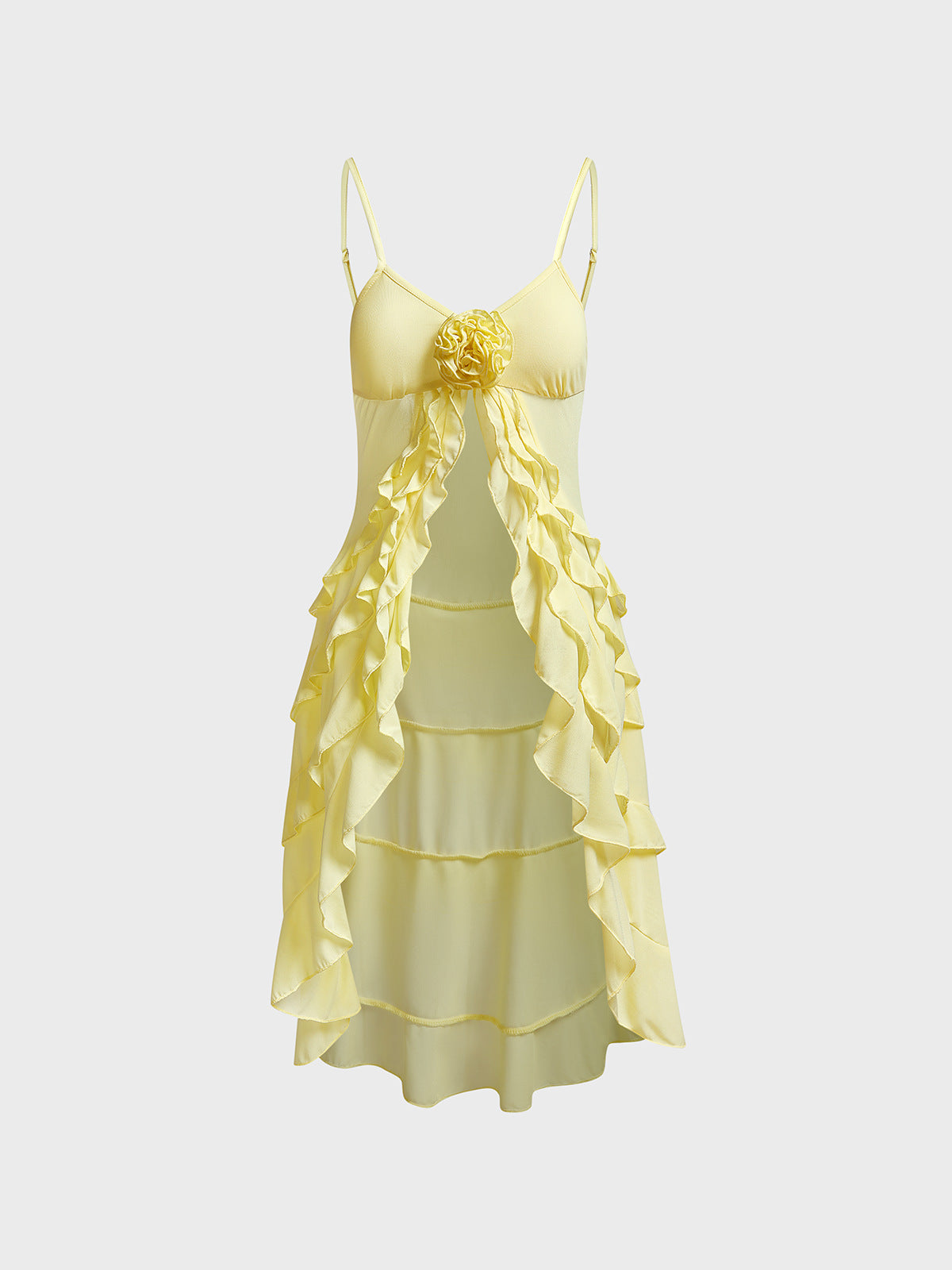 princess costume ideas Sexy Three-Dimensional Rose Sling Long Holiday Style Hot Girl Navel Irregular Top