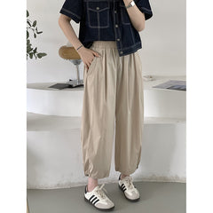 Trousers Drawstring Casual Pants Summer Korean Style Loose Casual Pants Trousers