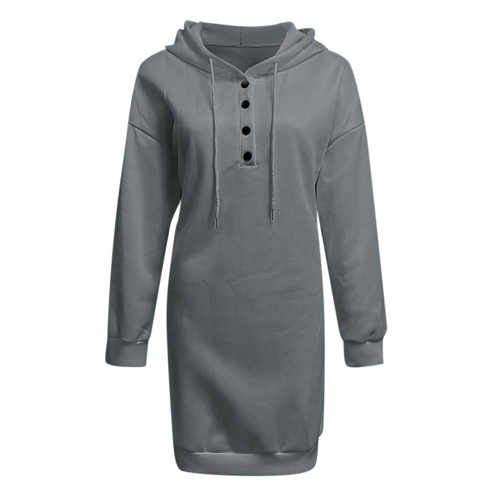 Women's Long-Sleeved Loose Casual Hooded Drawstring Pocket Sweater