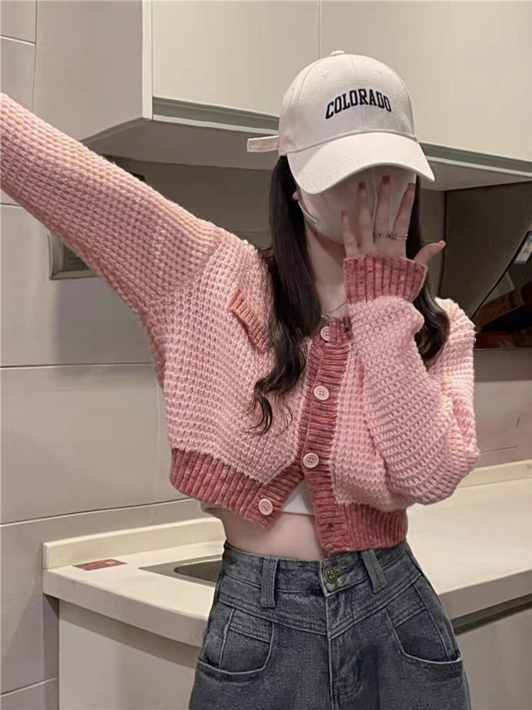 women’s fashion Niche Japanese Retro Lazy Gentle Chic Cardigan Coat Spring French Casual Sweater