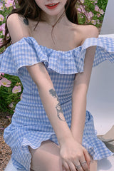 dorothy costume Summer French First Love Sweet Careful Machine Super Fairy Mori Hepburn Style Salty Sweet Dress