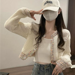 women’s fashion Niche Japanese Retro Lazy Gentle Chic Cardigan Coat Spring French Casual Sweater
