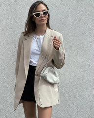 church outfit 2024 Spring Festival 3 Colors One Button Women's Slim Fit Suit Suit Jacket Green Black and White Plaid