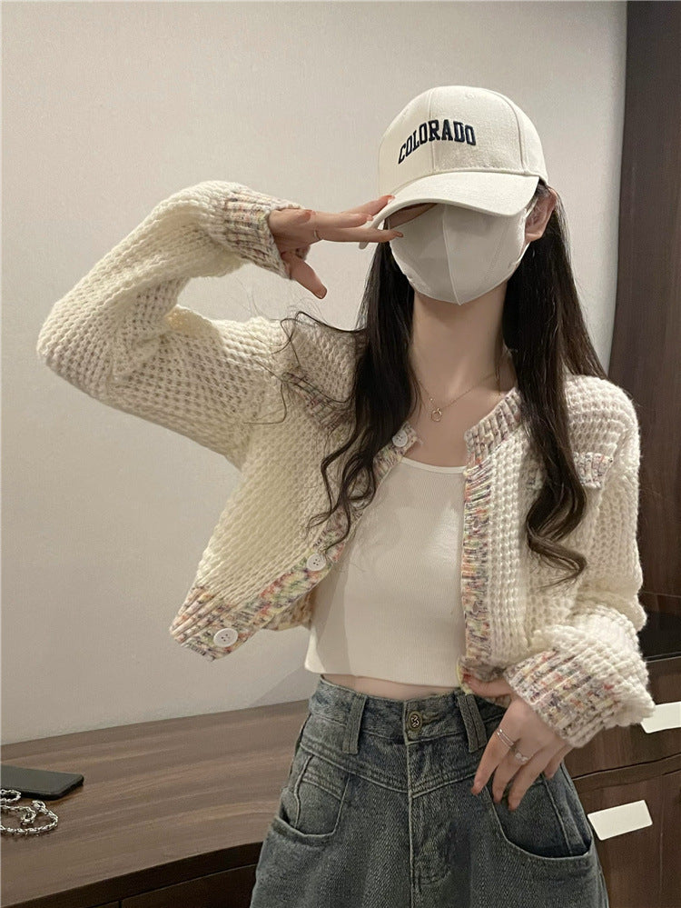 women’s fashion Niche Japanese Retro Lazy Gentle Chic Cardigan Coat Spring French Casual Sweater