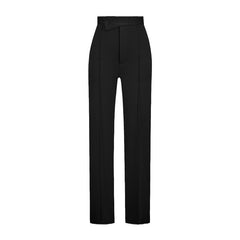 outfit Spring and Summer New Casual Pants Elegant Commuter Straight Trousers Versatile Fashionable High Waist Micro Elastic Pants for Women