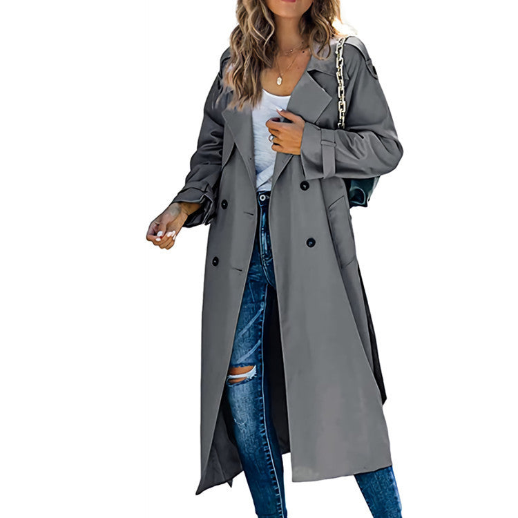 outfit Women's Winter and Autumn Trench Coat Coat Women's