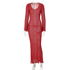suit Style Solid Color Woolen Dress 2024 Autumn Long Sleeve U Collar Fashion Temperament Slim Fit Dress