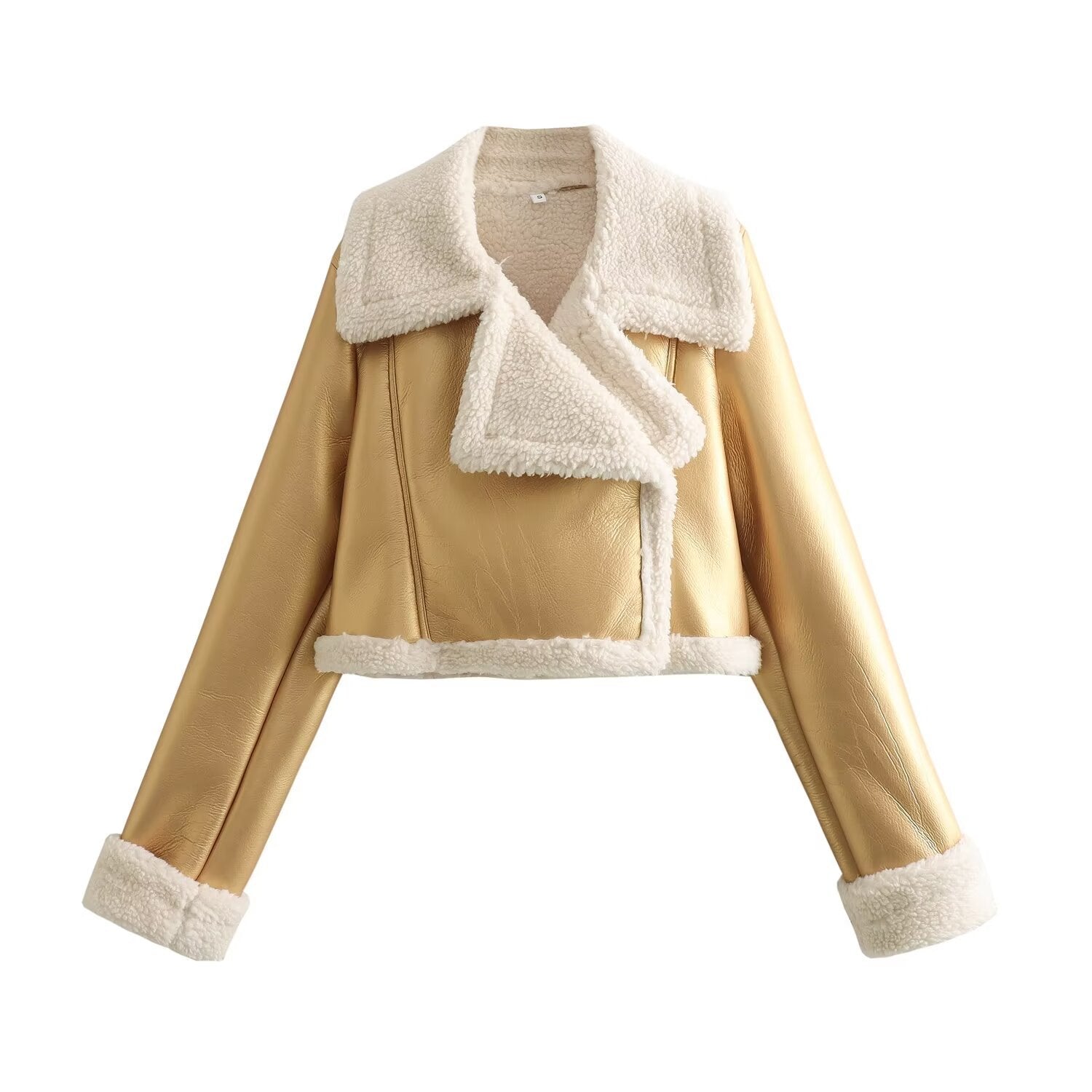 fall outfits New Spring Fur Integrated Short Street Hot Girl Motorcycle Jacket