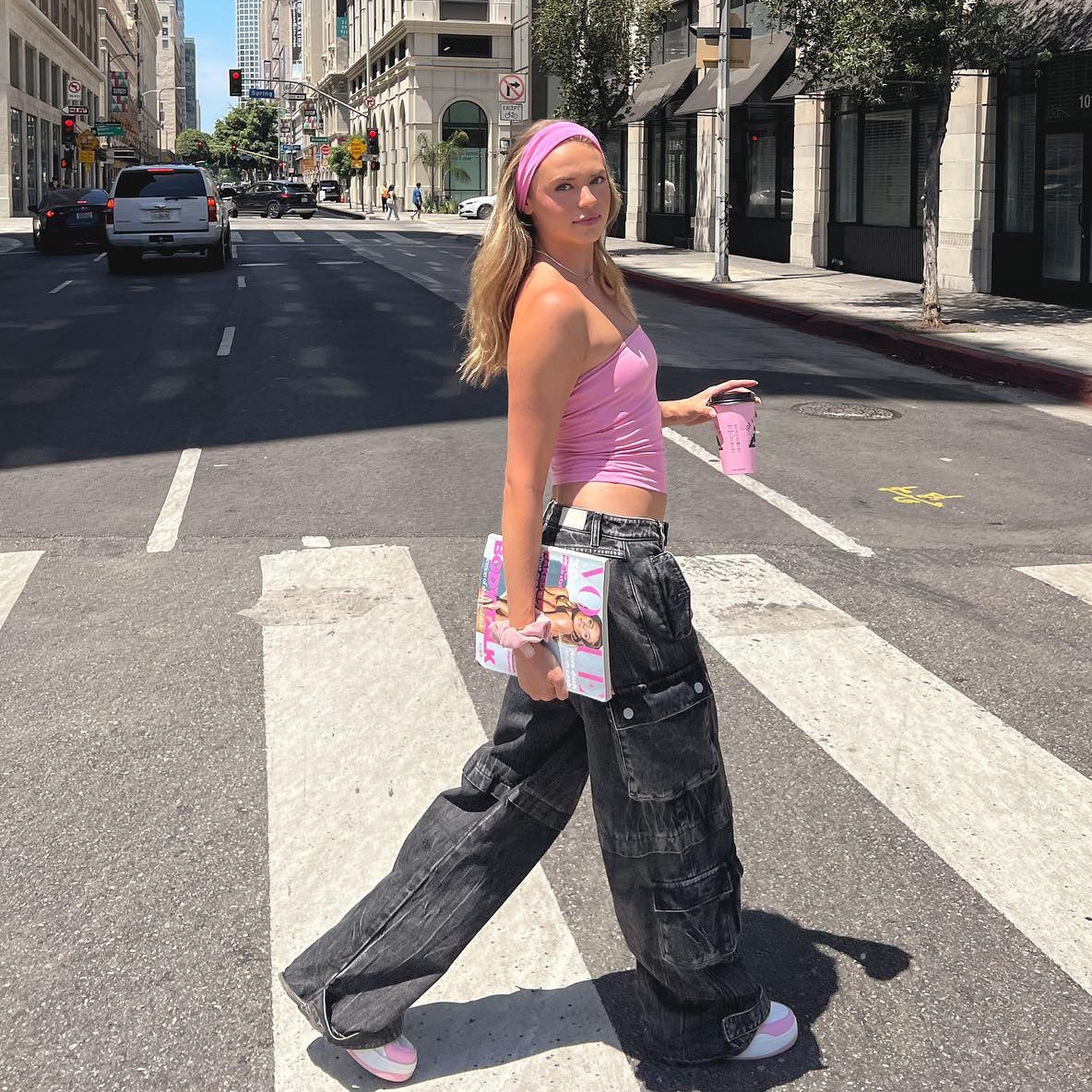 grunge outfits Street Loose Denim Pairs of Pocket Workwear Style Retro Washing Heavy Industry Low Waist Hot Girl Trousers Women Straight