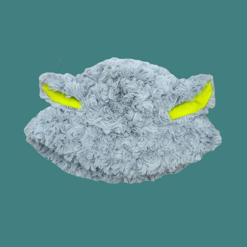 lolíta fashion dress to impress Hat Female Winter Cute Cartoon Lamb Ears Fisherman Hat All-Match Warm Lamb Plush Ear Protection Basin Hat