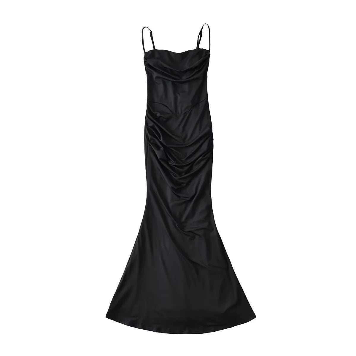 dress Big Women's Date Dress Three-Dimensional Fishbone Sexy Kardashian Fishtail Dress Atmosphere Slimming Waist-Tight Dress