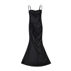 dress Big Women's Date Dress Three-Dimensional Fishbone Sexy Kardashian Fishtail Dress Atmosphere Slimming Waist-Tight Dress