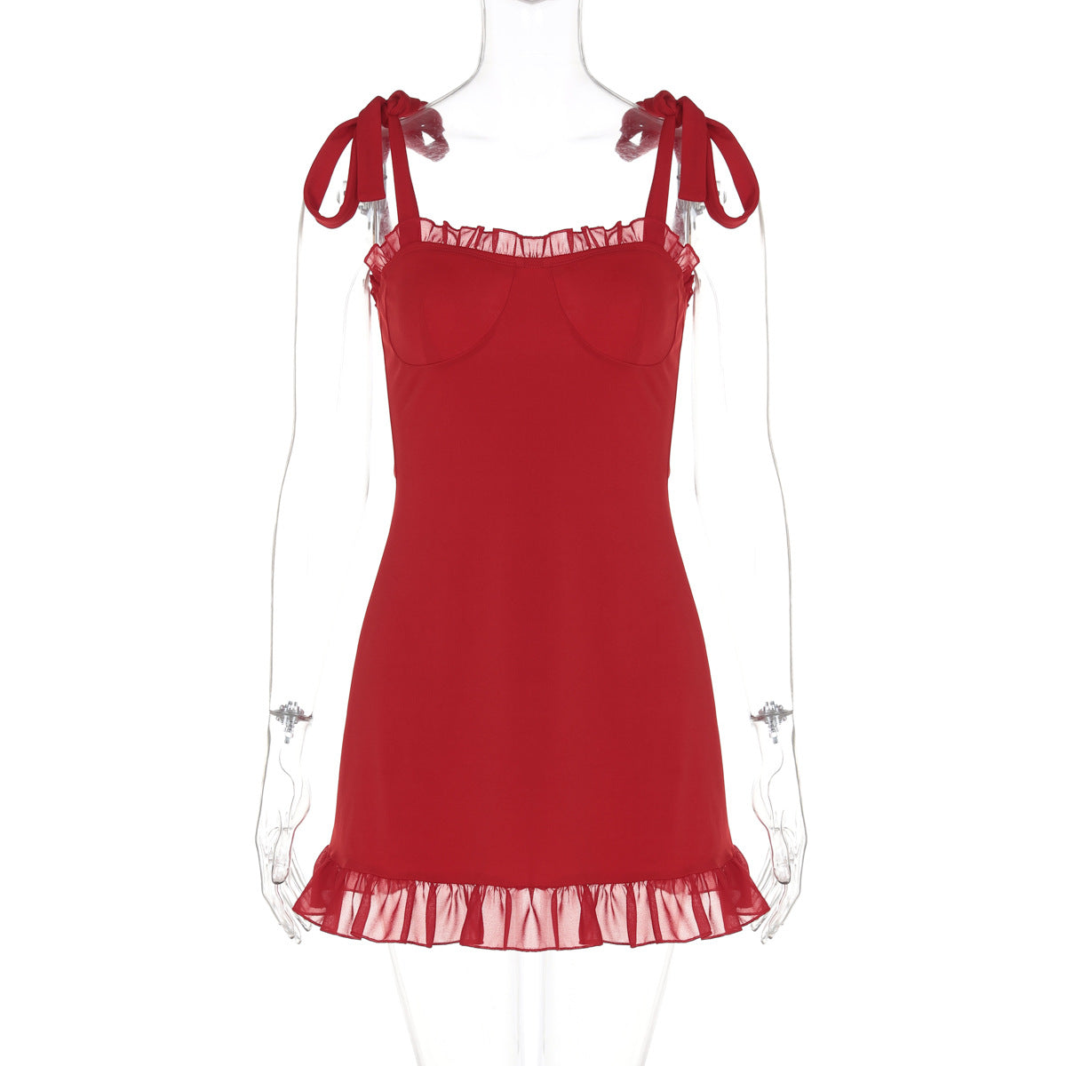 going out outfits Style Women's Clothing Summer New Sexy Low-Cut off-Neck Strap Slim Waist Slimming Dress