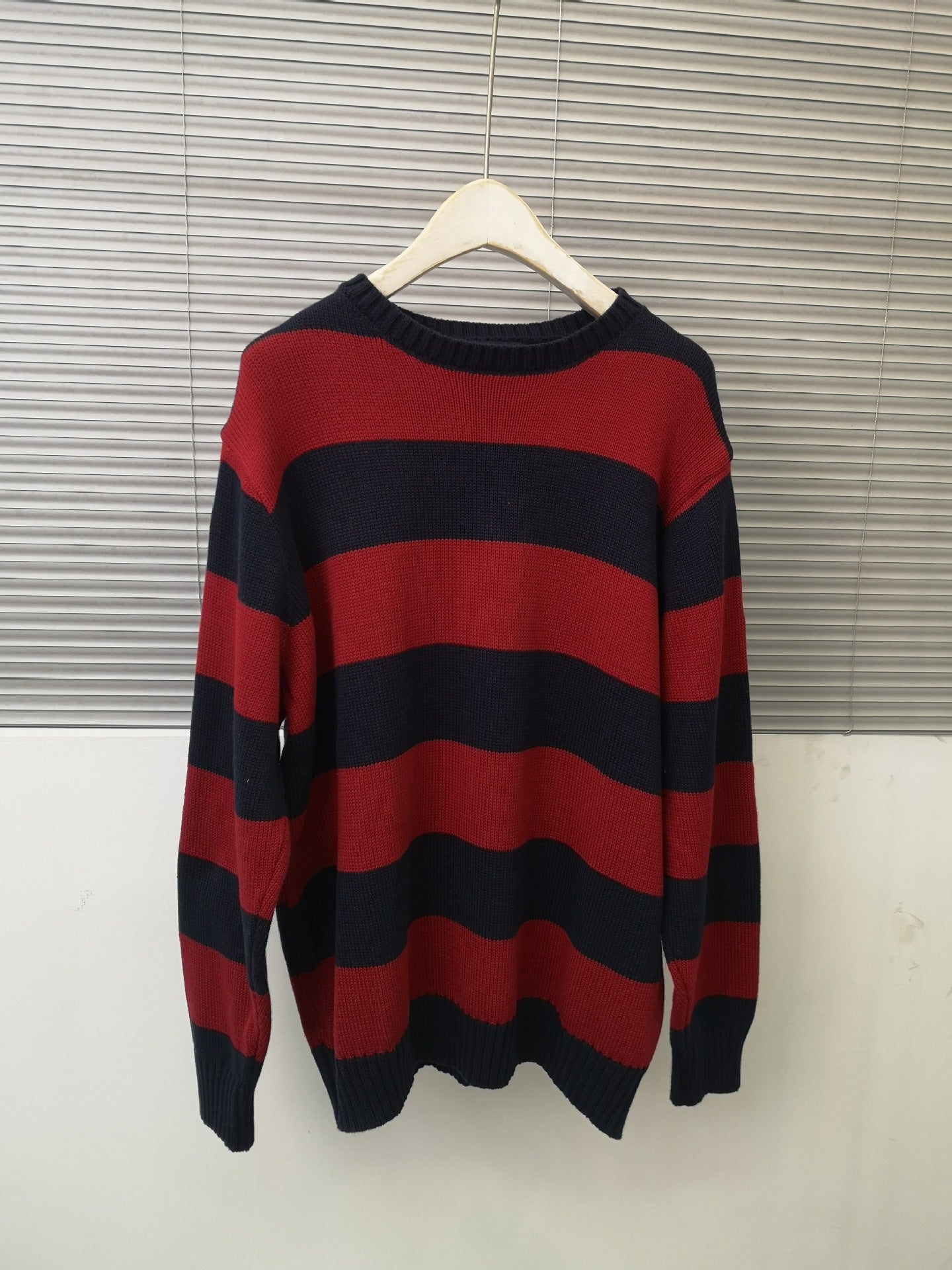 fall outfits women BM Style American Striped Sweater Long Sleeve BM Loose Comfortable Lazy Striped Pullover Sweater Top