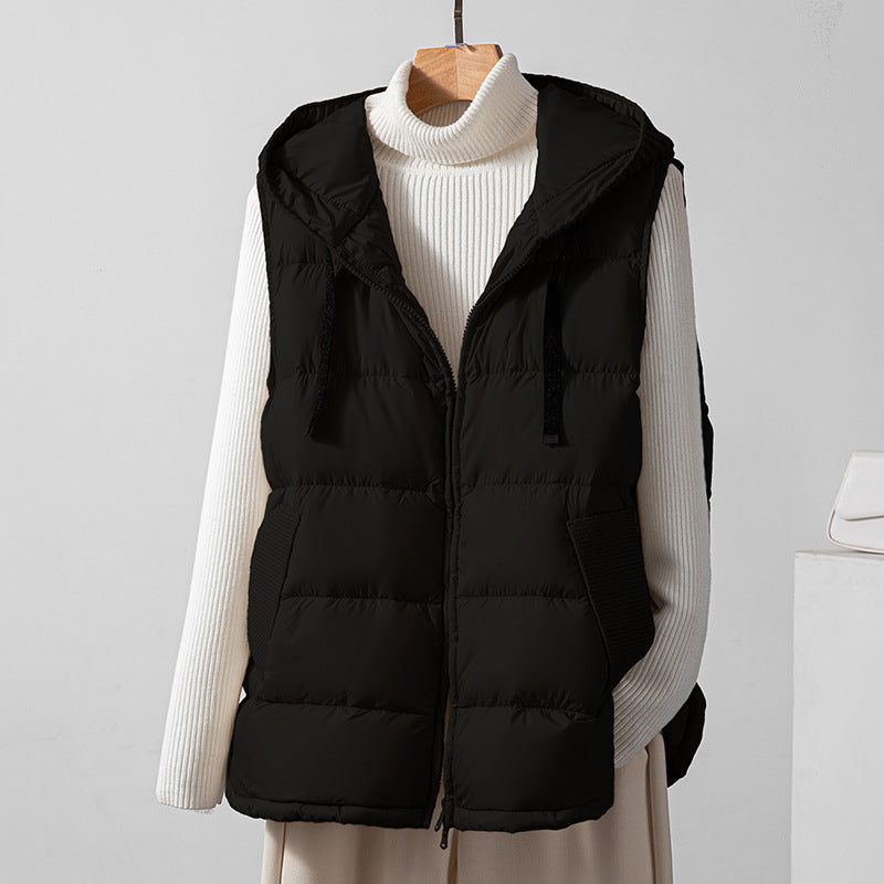 2024 fall fashion trends Lightweight down Vest Women's Autumn and Winter Thin Outer Wear Korean Style Slimming White Duck down Sleeveless down Jacket Vest