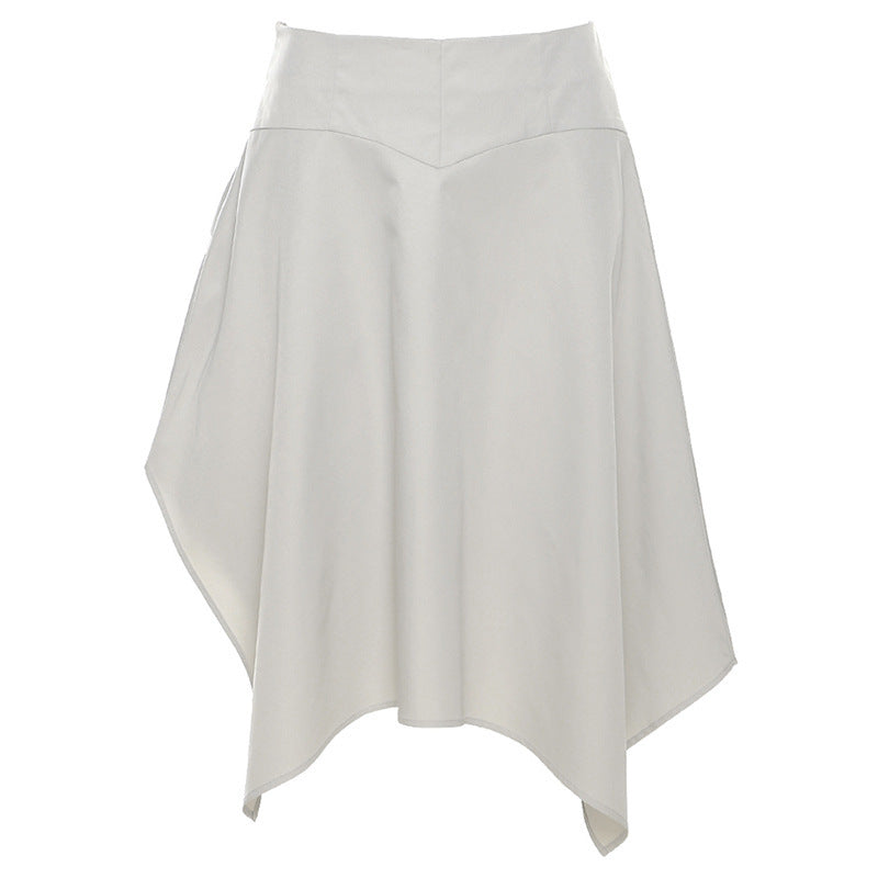 Summer Fashion Trendy Women's Clothing New Low Waist Irregular Loose Slimming Versatile Skirt
