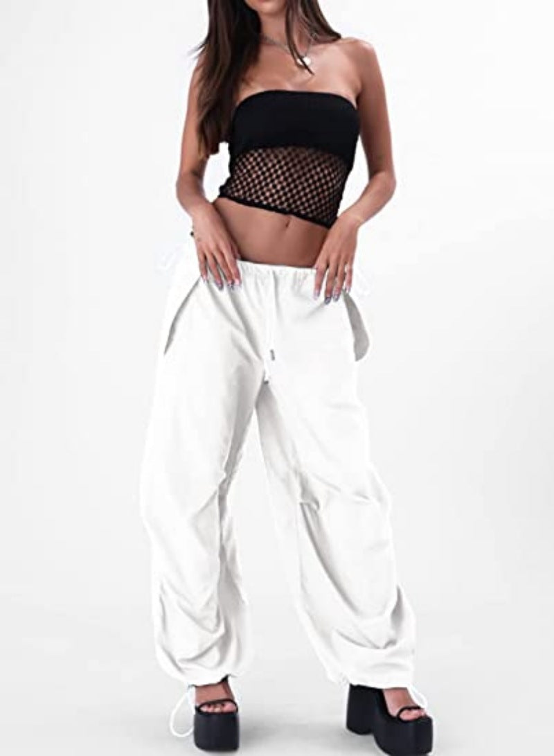 off shoulder New Sports Loose Casual Drawstring Elastic Waist Street Running Fitness Overalls for Women