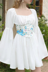 BXOXO - Printed Corset A-line Dress