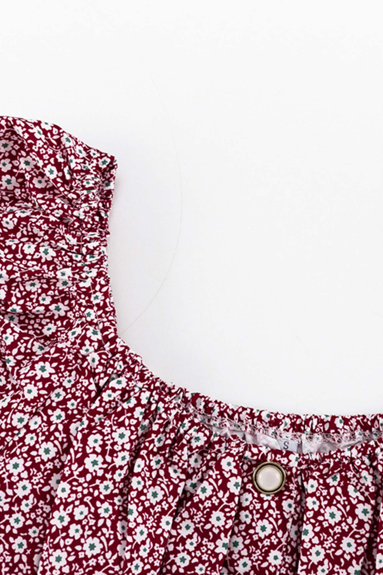 BXOXO - Puff Sleeve Off-Shoulder Floral Babydoll Dress
