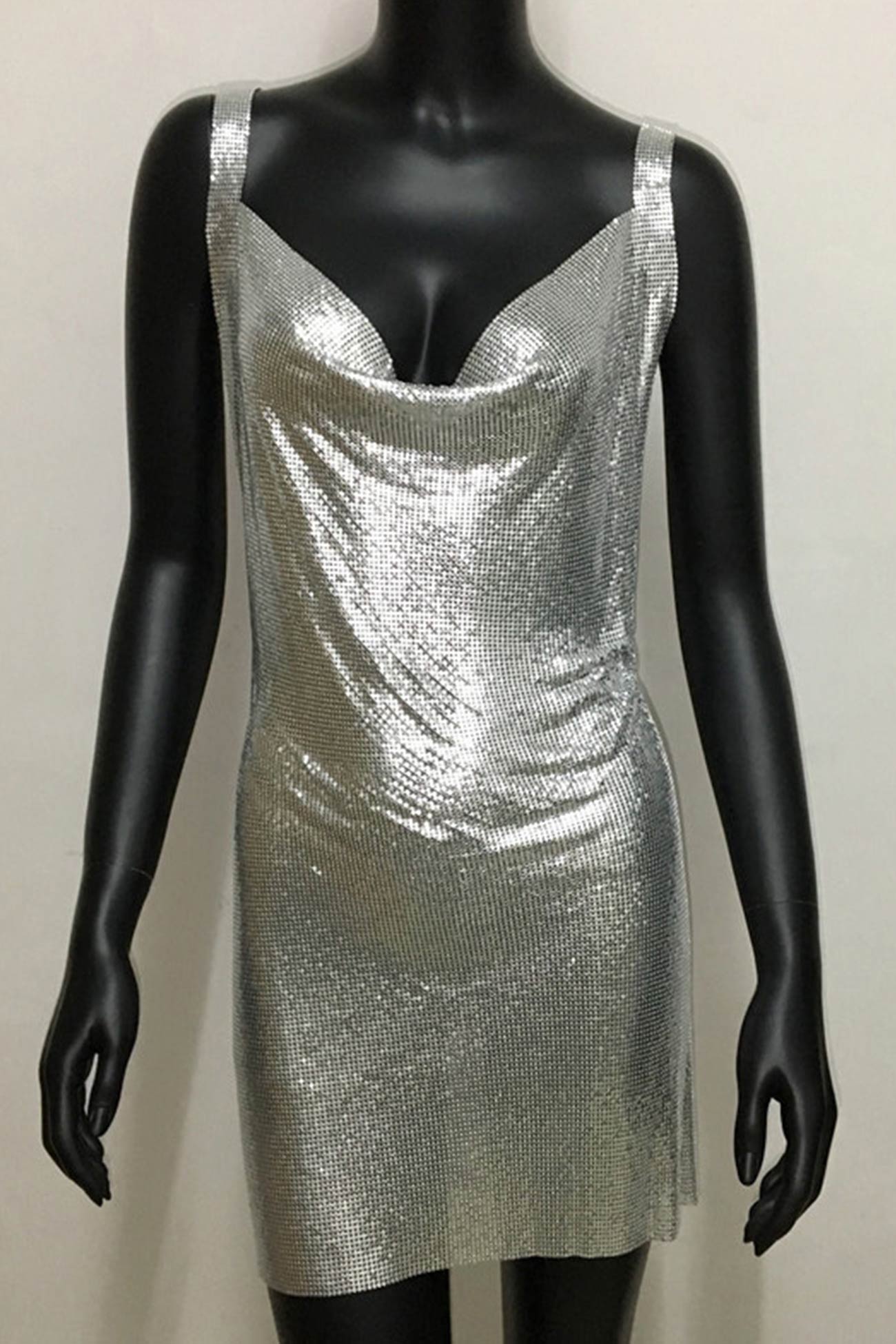 BXOXO - Rhinestone Glitter Cami Dress