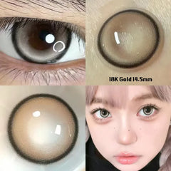 BXOXO 2pcs/pair Fashion Lenses Colored Contact Lenses for Eyes Beauty Pupils Color Lens Eyes Myopia Latest Multi Color Lenses