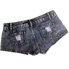 BXOXO New Women's Low Waist Sexy Denim Jeans Short Shorts Nightclubs Bars and Beaches