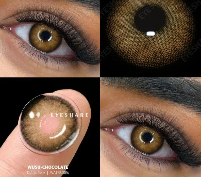 BXOXO 2pcs Colored Contact Lenses For Eyes Natural Blue Eye Lenses Gray Pupils Lens Yearly Fashion Green Contacts Black Lens HOT
