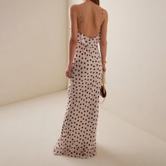 BXOXO Elegant Women's Ruffle Cami Dress Sleeveless Spaghetti Strap V Neck Bodycon Long Dress Summer Holiday Party Dress