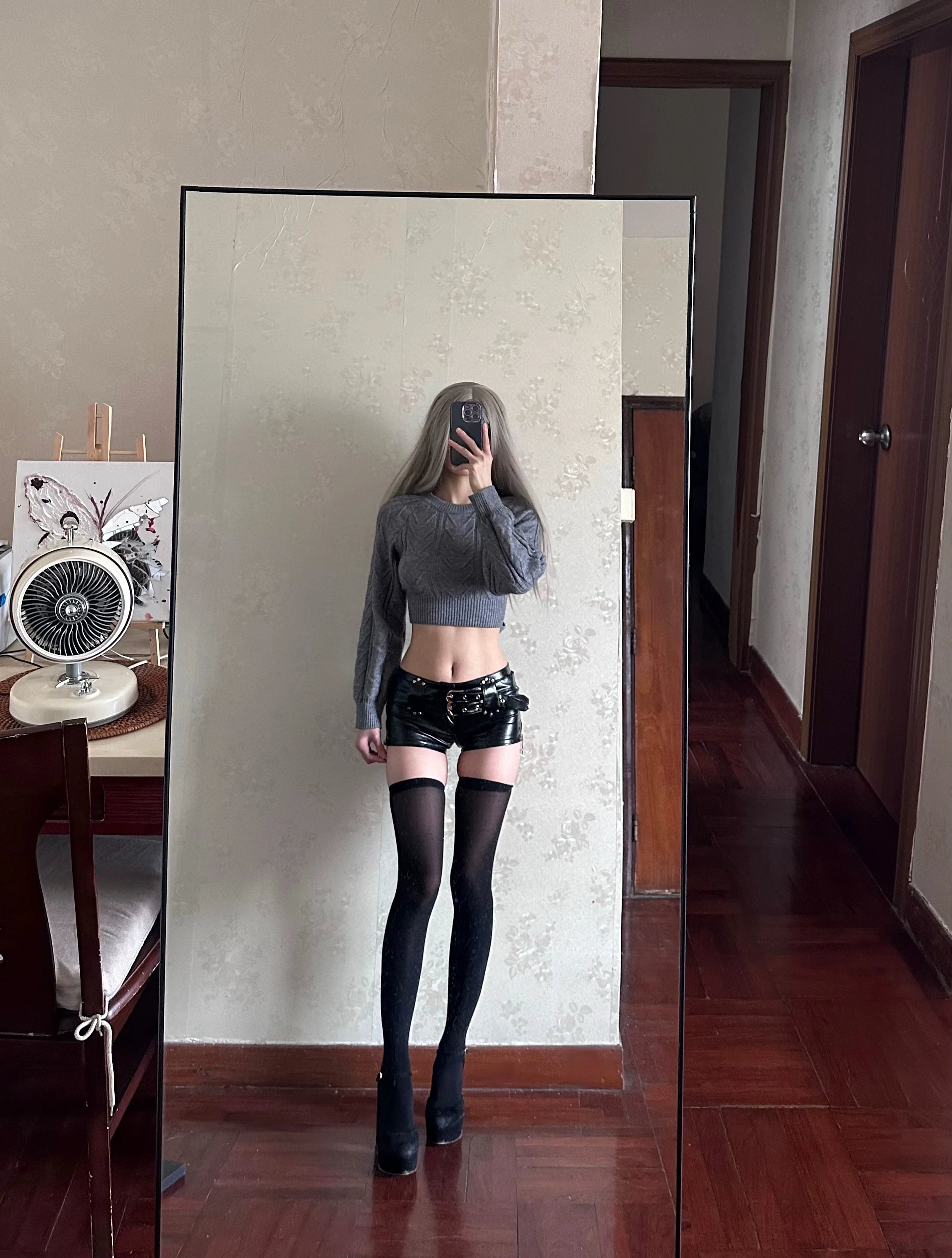 Bxoxo New sexy low waist PU leather pants artificial lederhosen summer elastic belt casual shorts women