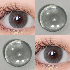 BXOXO Natural Contact Lenses with Degree Colored Pupils for Eyes Cosmetics  Lenses with Diopters Prescription Lenses Icy Gray Lens